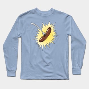 Sausage on fork Long Sleeve T-Shirt